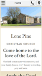 Mobile Screenshot of lonepinechristianchurch.org